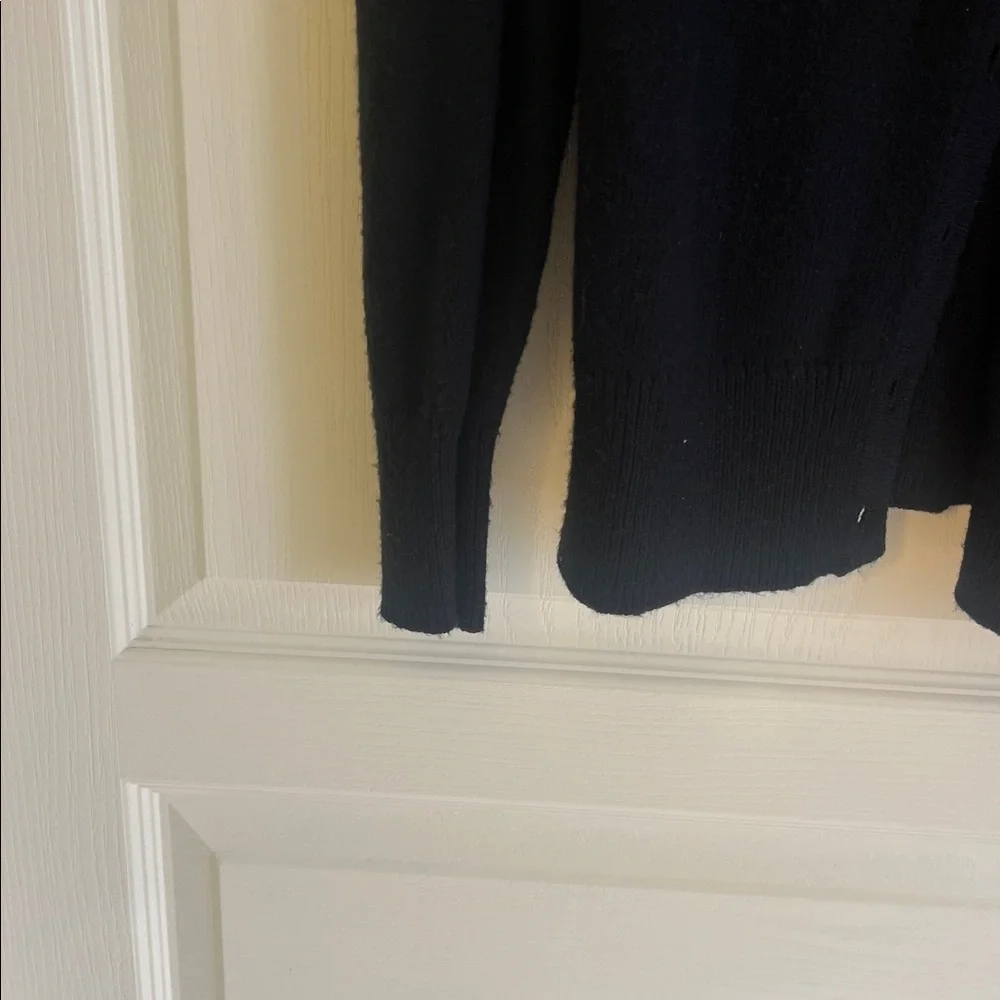 CeCe Black Cardigan with Colorful Floral Accents - Picture 4 of 10